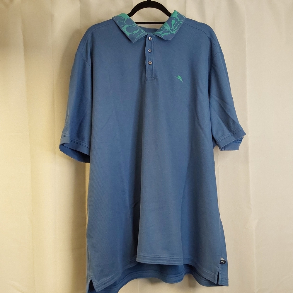 Tommy Bahama Polo Shirt Mens 3XLT Tropics Supima Golf Breathable Outdoors